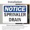 Signmission Sprinkler Drain, 7 in W x Rectangle, Vinyl Decal OS-2PACK-NS-D-57-L-18396 - alternate 3